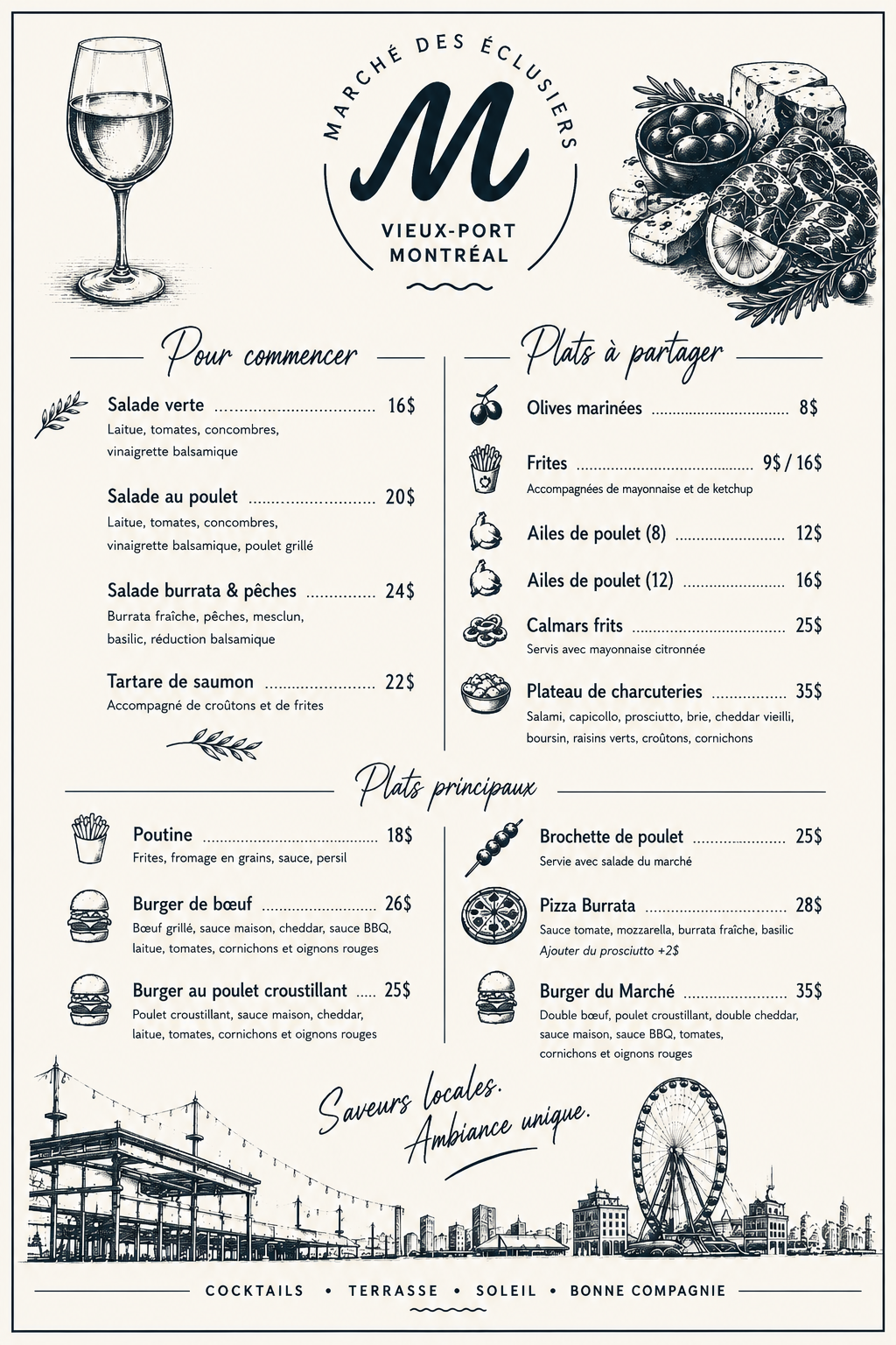 Menu Souper Marche des Eclusiers (1)